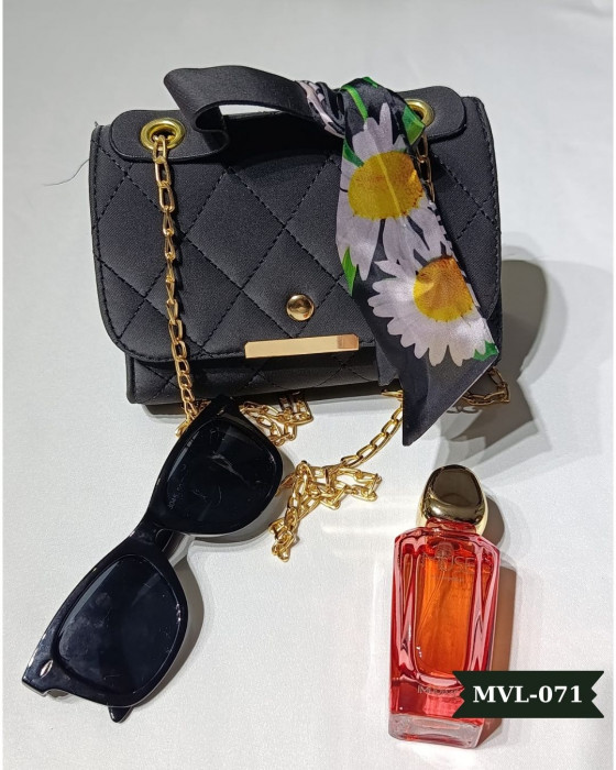 Vizon Fularlı Askılı El Çantası